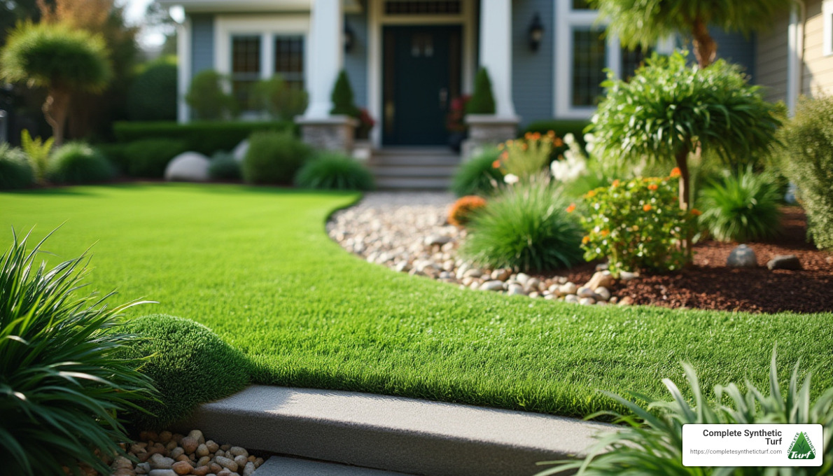 Artificial grass landscaping ideas