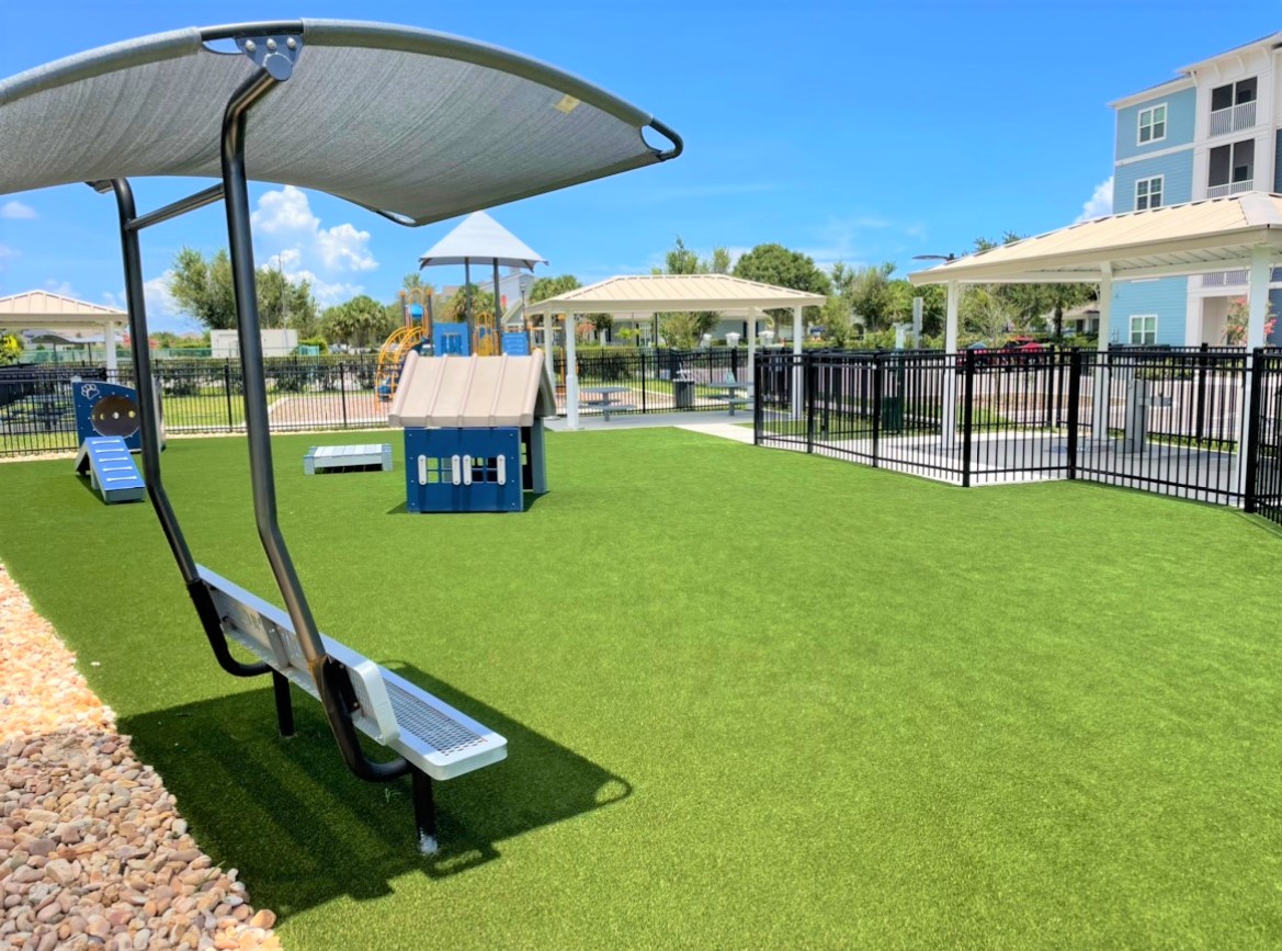 Complete Synthetic Turf Jupiter Florida Dog Park After