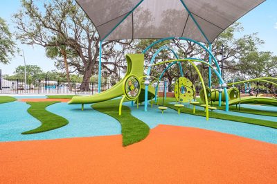 playground surfacing installation